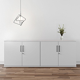 Combined 4 Door Credenza Office Storage Unit - Office Storage