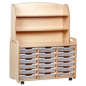 Tidy Tots Nursery Triple Column Welsh Dresser with Tray Storage - School Furniture