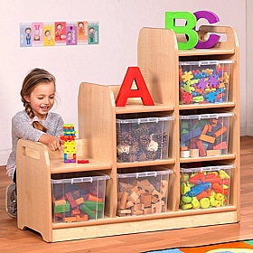 Tidy Tots Nursery Stepped Storage Unit
