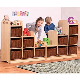 Tidy Tots Nursery Stepped Storage Unit - School Furniture