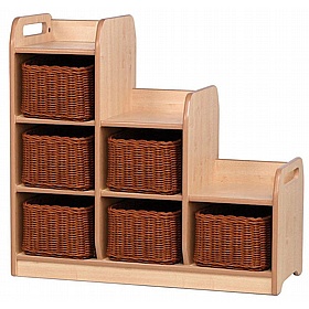 Tidy Tots Nursery Stepped Storage Unit - School Furniture