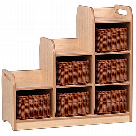 Tidy Tots Nursery Stepped Storage Unit - School Furniture