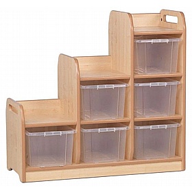 Tidy Tots Nursery Stepped Storage Unit - School Furniture