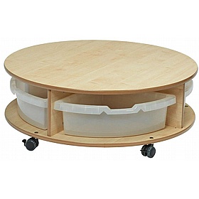 Tidy Tots Nursery Single Tier Mobile Circular Storage Unit - School Furniture