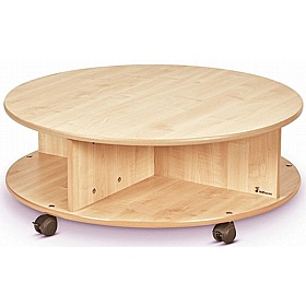 Tidy Tots Nursery Single Tier Mobile Circular Storage Unit - School Furniture