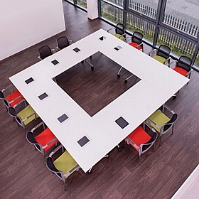 Elite Modular Tilting Rectangular Conference and Boardroom Tables - Meeting Room