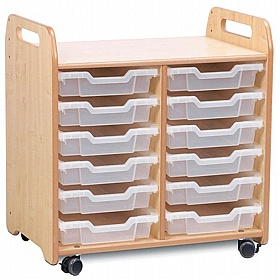 Tidy Tots Nursery Double Column Tray Storage - School Furniture