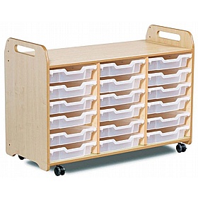 Tidy Tots Nursery Triple Column Tray Storage - School Furniture