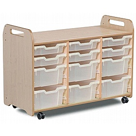 Tidy Tots Nursery Triple Column Tray Storage - School Furniture