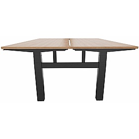 Progress Plus Electric Height Adjustable 2 Person Rectangular Back to Back Desks - Office Desks