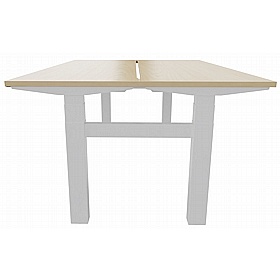 Progress Plus Electric Height Adjustable 2 Person Shallow Rectangular Back to Back Desks - Office Desks