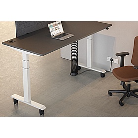 Progress Plus Electric Height Adjustable Mobile Rectangular Office Desks - Office Desks