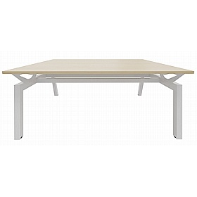 Linnea Elevate 2 Person Rectangular Back to Back Sliding Top Bench Desks - Office Desks