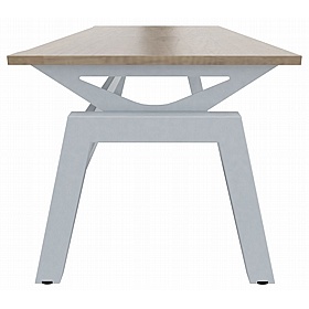 Linnea Elevate Rectangular Starter Sliding Top Bench Desks - Office Desks