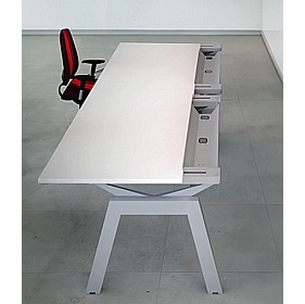 Linnea Elevate Rectangular Sliding Top Bench Extension Desks - Office Desks