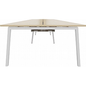 Linnea 6 Person A-Frame Rectangular Back to Back Sliding Top Bench Desks - Office Desks