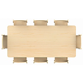 Teeny Tots Height Adjustable Rectangular Tables - School Furniture