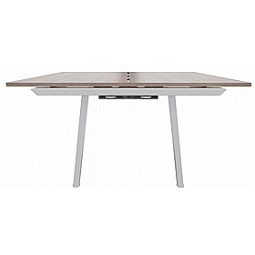 Linnea A-Frame Rectangular Back to Back Sliding Top Bench Extension Desks - Office Desks