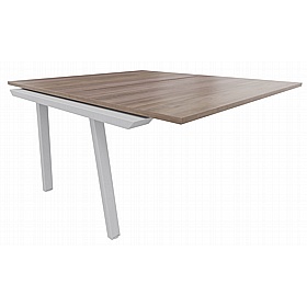 Linnea A-Frame Rectangular Back to Back Sliding Top Bench Extension Desks