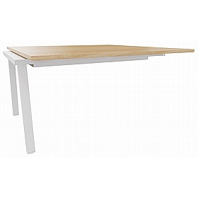 Linnea Shallow A-Frame Rectangular Back to Back Sliding Top Bench Extension Desks - Office Desks