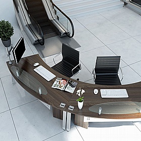 Linnea A-Frame Reception Desks - Reception Area