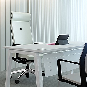 Linnea Deep A-Frame Rectangular Starter Bench Desks - Office Desks