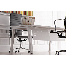 Linnea Shallow A-Frame Rectangular Starter Bench Desks - Office Desks