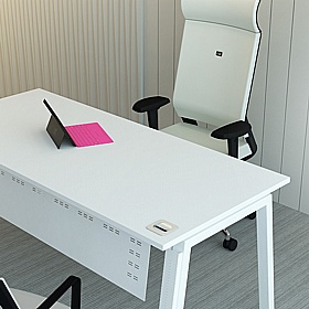 Linnea Shallow A-Frame Rectangular Starter Bench Desks - Office Desks