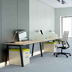 Linnea A-Frame Rectangular Bench Extension Desks - Office Desks