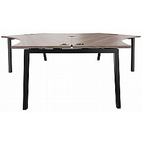 Linnea 3 Person Cluster A-Frame Bench Desks - Office Desks