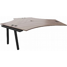 Linnea 3 Person Cluster A-Frame Extension Desks