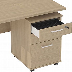 Linux II 3 Drawer High Under Desk Mobile Pedestals - Office Storage