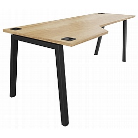 Linnea A-Frame Shallow Wave Bench Desks - Office Desks