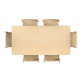 Teeny Tots Medium Rectangular Table and Chair Set - School Furniture