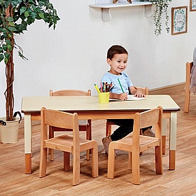 Teeny Tots Medium Rectangular Table and Chair Set
