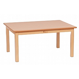 Teeny Tots Small Rectangular Table and Stacking Chair Set - School Furniture