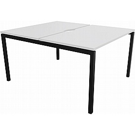 Linux II 2 Person Rectangular Back to Back Bench Desks - Office Desks