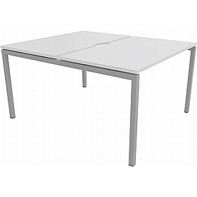 Linux II 2 Person Rectangular Back to Back Bench Desks - Office Desks