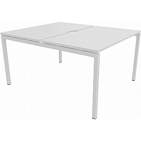 Linux II 2 Person Rectangular Back to Back Bench Desks - Office Desks