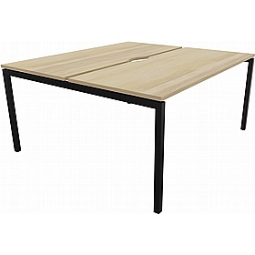 Linux II 2 Person Rectangular Back to Back Bench Desks - Office Desks