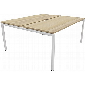 Linux II 2 Person Rectangular Back to Back Bench Desks - Office Desks