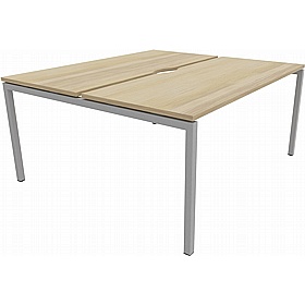 Linux II 2 Person Rectangular Back to Back Bench Desks - Office Desks