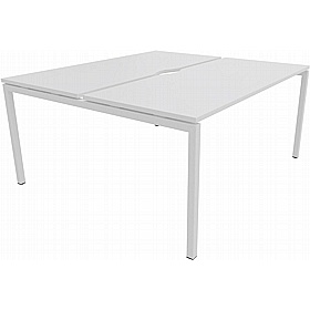 Linux II 2 Person Rectangular Back to Back Bench Desks - Office Desks