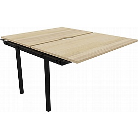 Linux II Rectangular Back to Back Bench Extension Desks