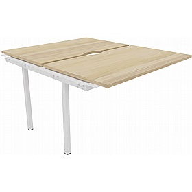 Linux II Rectangular Back to Back Bench Extension Desks - Office Desks