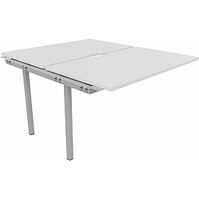 Linux II Rectangular Back to Back Bench Extension Desks - Office Desks