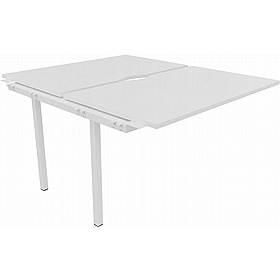 Linux II Rectangular Back to Back Bench Extension Desks - Office Desks