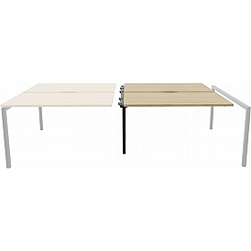Linux II Rectangular Back to Back Bench Extension Desks - Office Desks