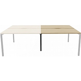 Linux II Rectangular Back to Back Bench Extension Desks - Office Desks