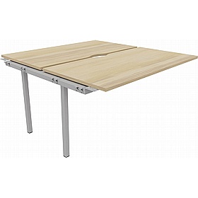 Linux II Rectangular Back to Back Bench Extension Desks - Office Desks